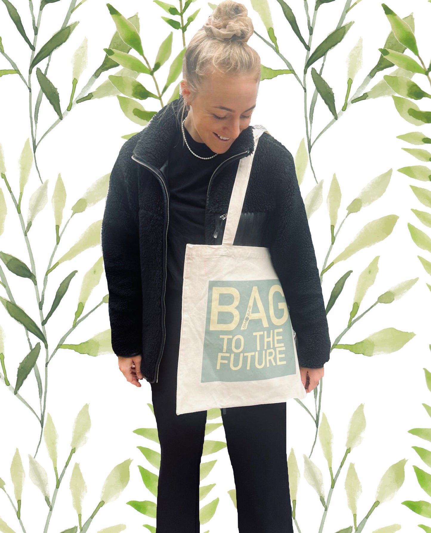 Bio-Baumwolltasche "Bag to the future"