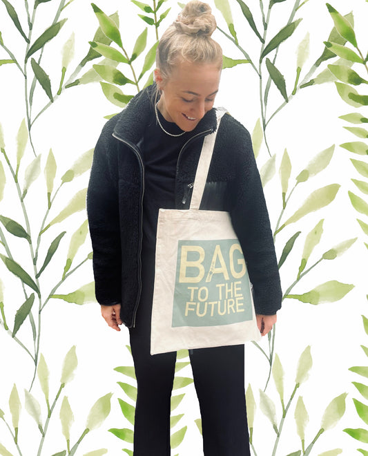 Bio-Baumwolltasche "Bag to the future"