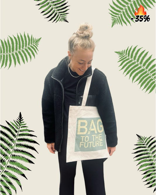 Bio-Baumwolltasche "Bag to the future"